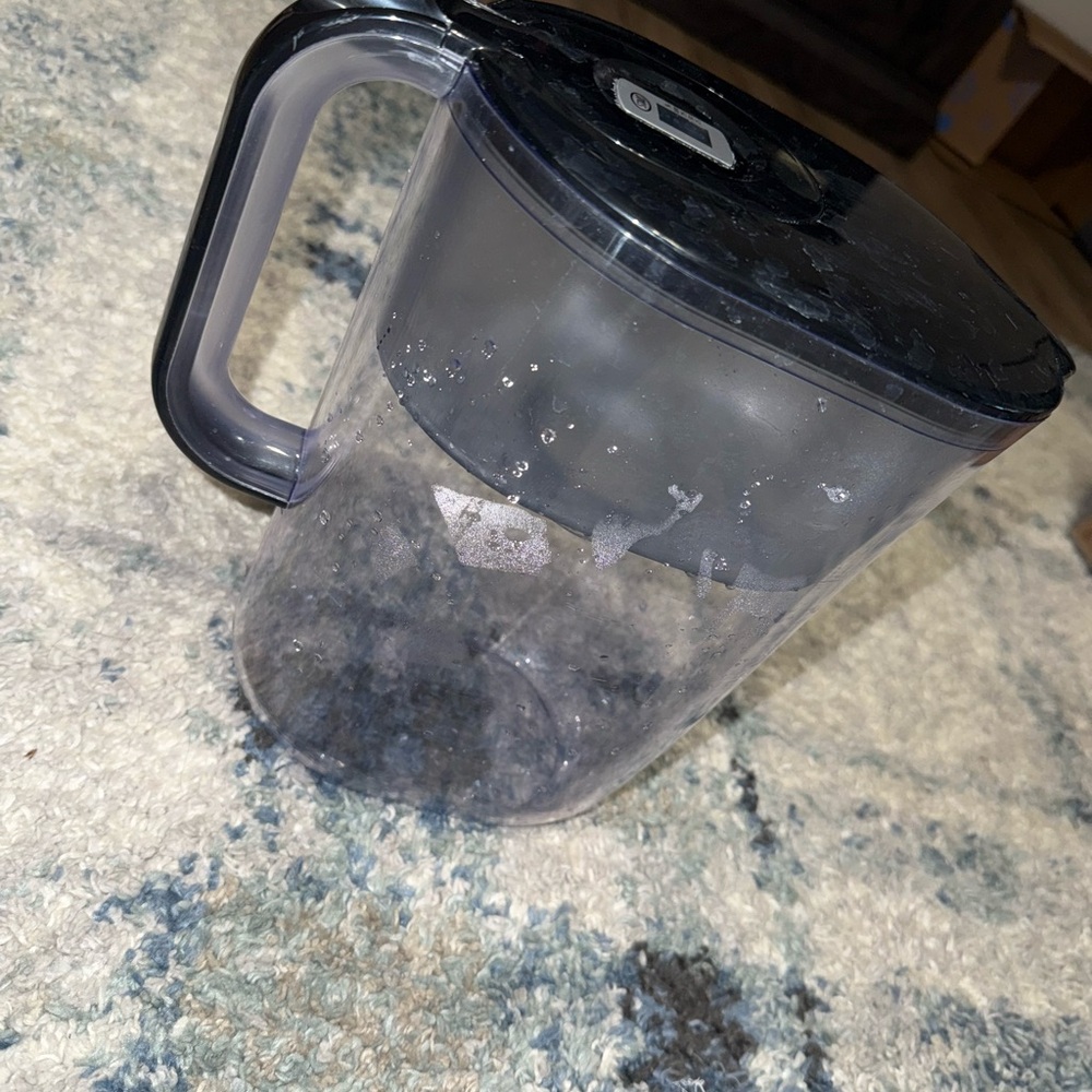 Clear and Black Brita Pitcher